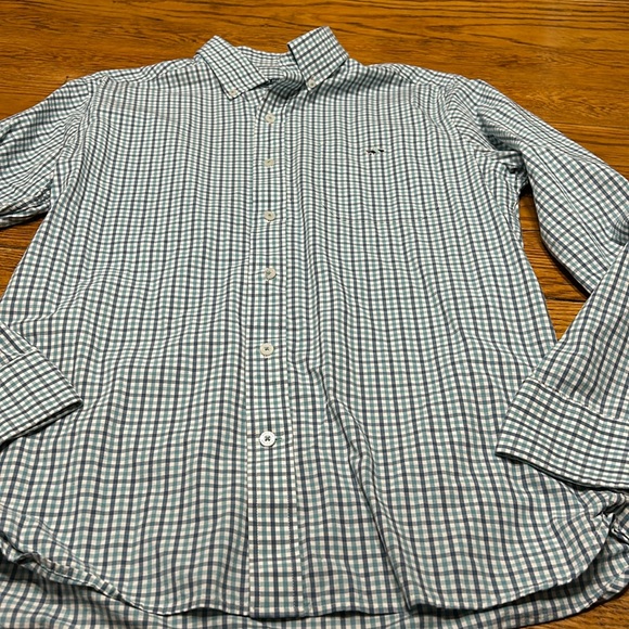 Fish Hippie Solace Collection button down  shirt. Cotton/spandex. Size Medium. - Picture 1 of 8